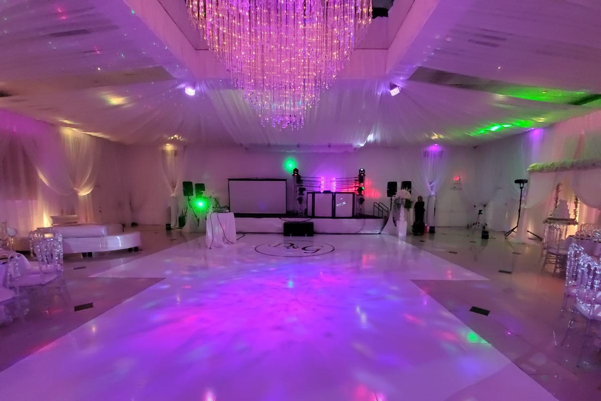 Personalized White Dance Floor